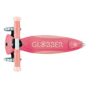 Scooter Globber Elite Glow Lights Coral Pink vista superior de la plataforma