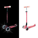 Scooter Globber Elite Glow Lights Coral Pink de día y de noche: brilla en la oscuridad