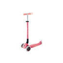 Scooter Globber Elite Glow Lights Coral Pink vista en ángulo