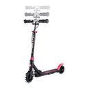 Scooter Infantil Globber Flow Element Junior Lights Black Pink manillar regulable en altura