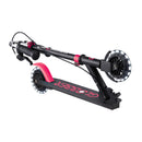 Scooter Infantil Globber Flow Element Junior Lights Black Pink plegado para transportar