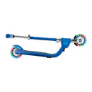Scooter Infantil Globber Flow Foldable Junior Lights Navy Blue plegado visto de lado