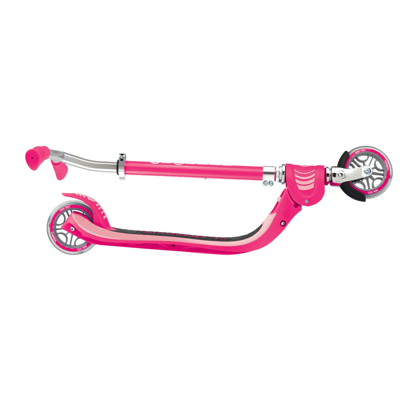 Scooter Infantil Globber Flow Junior Plegable con Luces LED Fuchsia