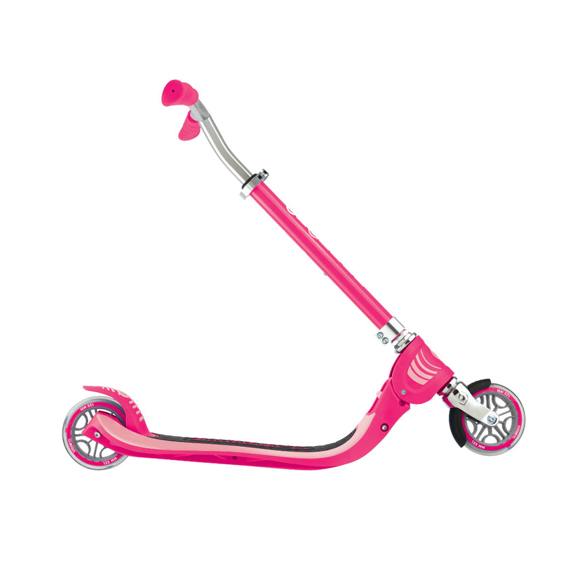 Scooter Infantil Globber Flow Junior Plegable con Luces LED Fuchsia