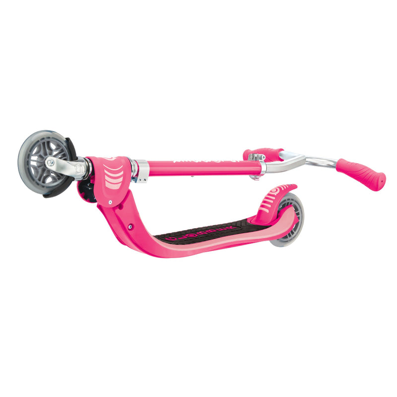 Scooter Infantil Globber Flow Junior Plegable con Luces LED Fuchsia