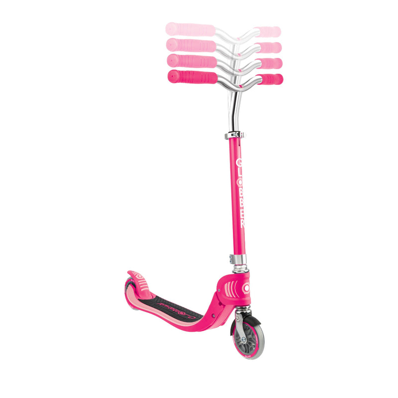 Scooter Infantil Globber Flow Junior Plegable con Luces LED Fuchsia