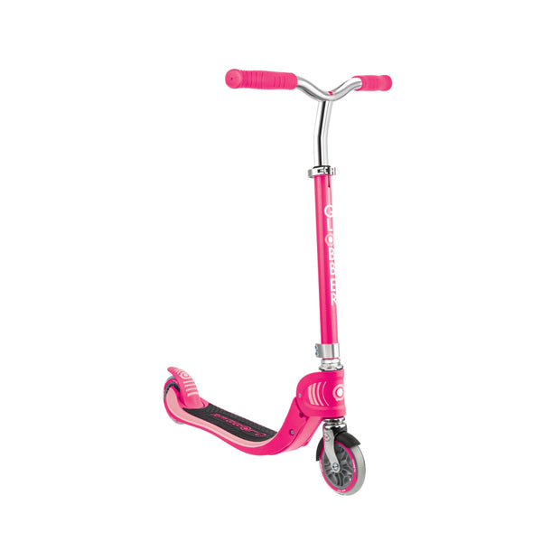 Scooter Infantil Globber Flow Junior Plegable con Luces LED Fuchsia