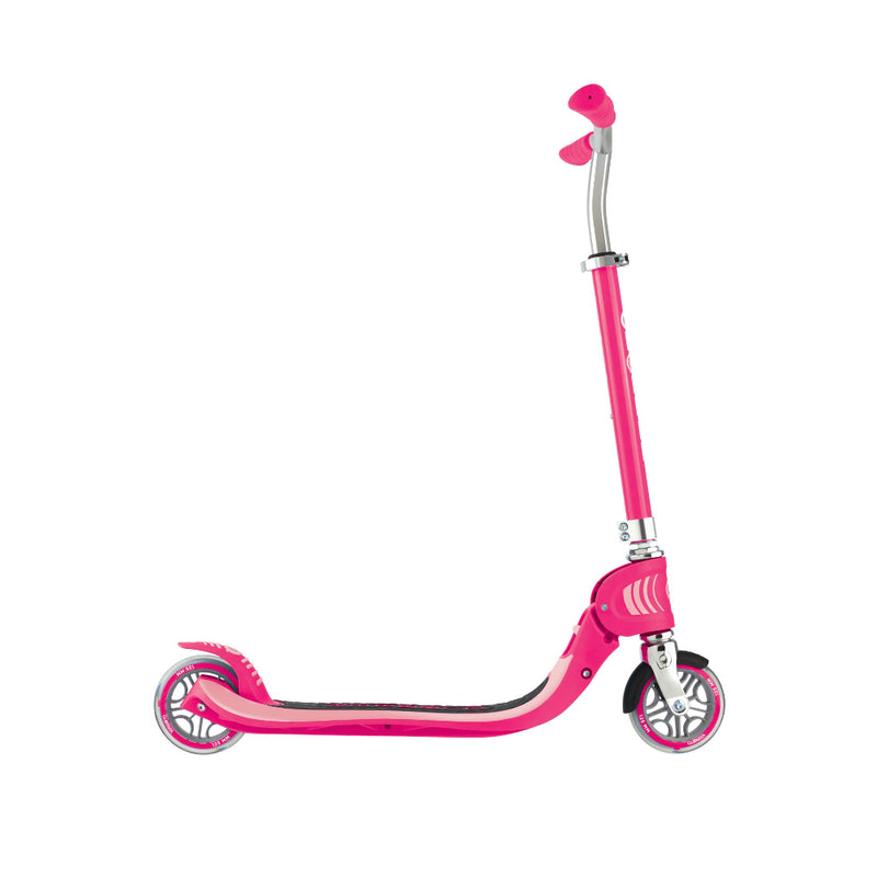 Scooter Infantil Globber Flow Junior Plegable con Luces LED Fuchsia