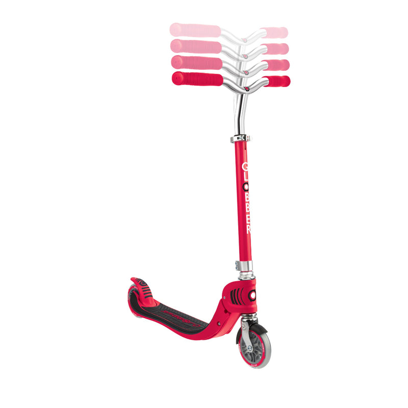 Scooter Infantil Globber Flow Junior Plegable con Luces LED Red