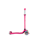 Scooter Globber Go Up Sporty Lights Dark Pink en modo scooter, vista lateral