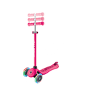 Scooter Globber Go Up Sporty Lights Dark Pink con manillar regulable en 4 alturas