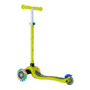 Scooter Globber Primo Lights Lime Green Navy Blue vista lateral