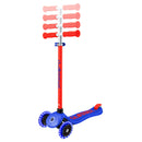 Scooter Globber Primo Plus Lights Neon Blue con manillar regulable en 4 alturas