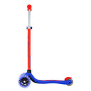 Scooter Globber Primo Plus Lights Neon Blue vista lateral
