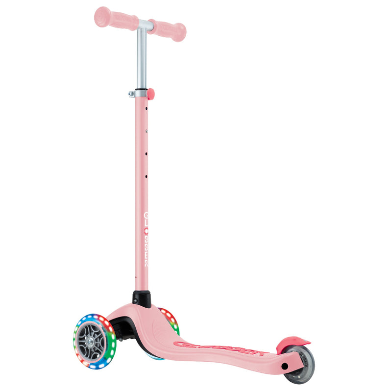 Scooter Infantil Globber Primo Plus Lights Pastel Pink