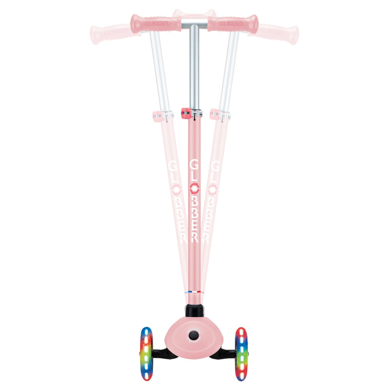 Scooter Infantil Globber Primo Plus Lights Pastel Pink