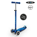 Scooter Maxi Deluxe LED Micro azul marino
