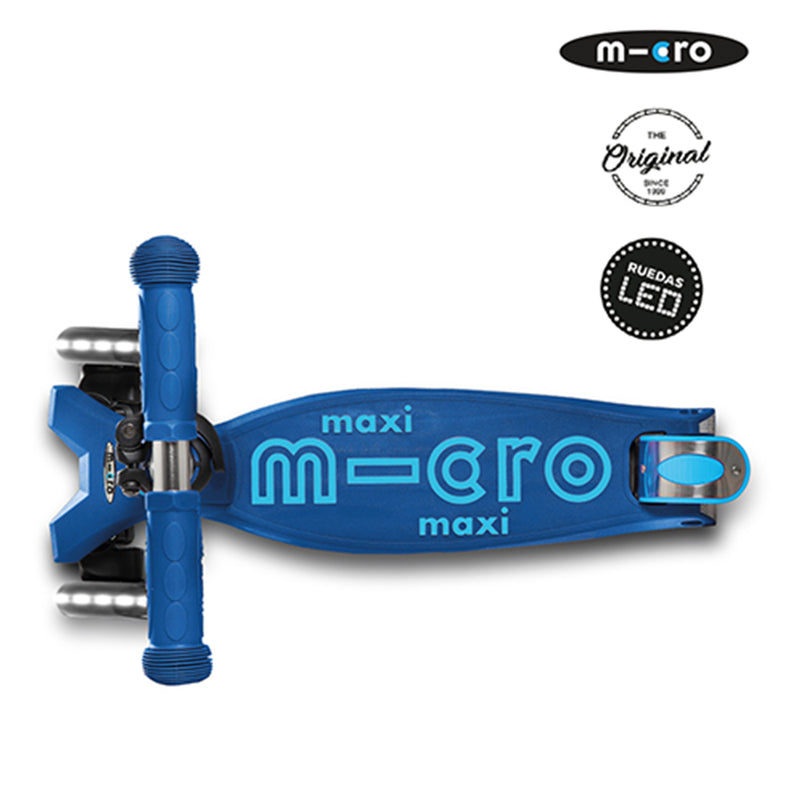 Scooter Maxi Deluxe LED Micro azul marino