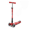 Scooter 3 ruedas Micro Maxi Deluxe con luces plegable, niños, rojo