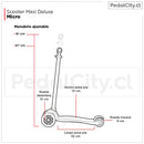 Scooter Maxi Deluxe LED Aqua