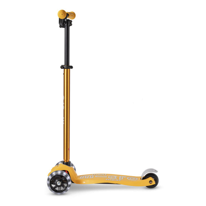 Scooter Micro Maxi Deluxe Pro Led Amarillo