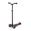 Scooter Micro Maxi Deluxe Pro Led Negro/Rojo