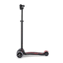 Scooter Micro Maxi Deluxe Pro Led Negro/Rojo