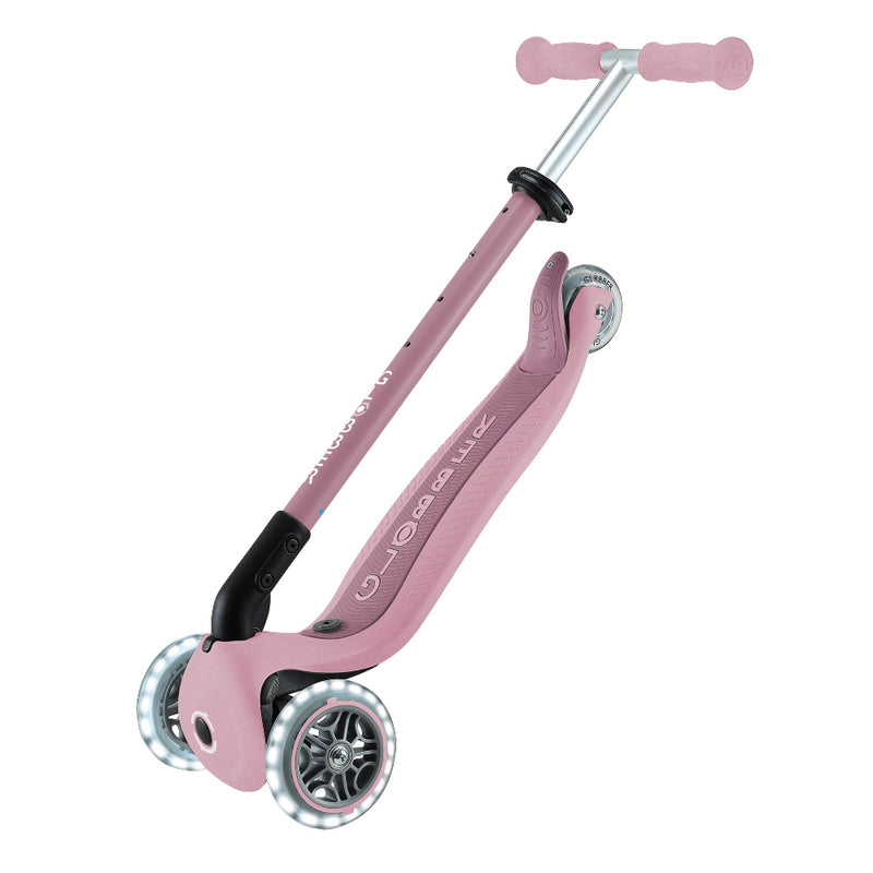 Scooter 3 en 1 Globber Go Up Lights Ecologic con Luces LED Berry