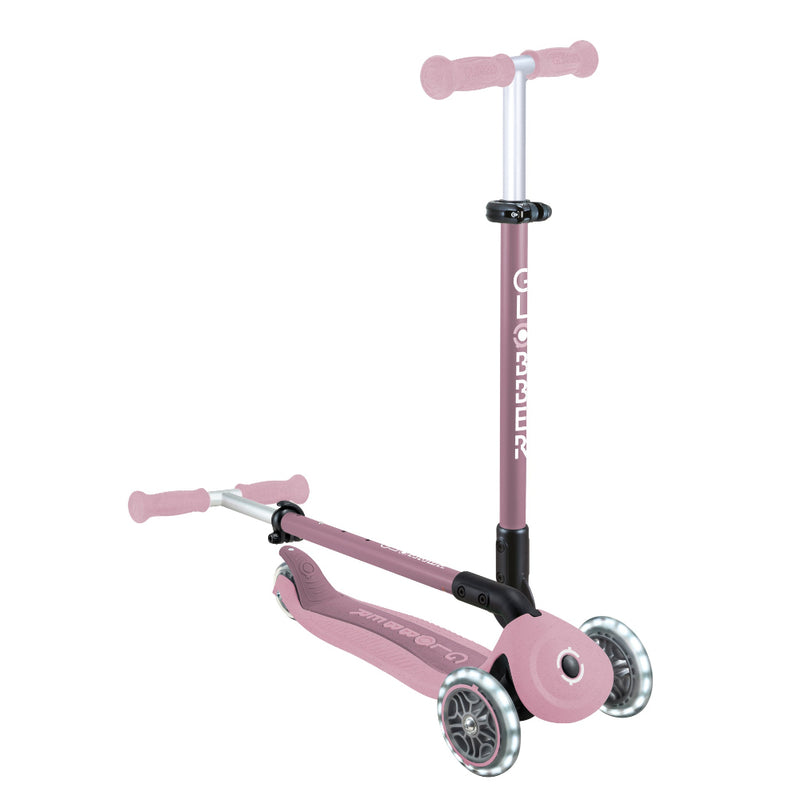 Scooter 3 en 1 Globber Go Up Lights Ecologic con Luces LED Berry
