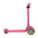 Scooter Infantil Ajustable Happy  3 Ruedas con Luces LED Pink
