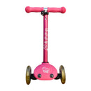 Scooter Infantil Ajustable Happy  3 Ruedas con Luces LED Pink