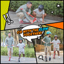 Scooter Infantil Globber Flow Junior Plegable con Luces LED Black