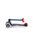 Scooter Micro Mini Deluxe Led Plegable Azul Marino