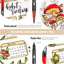 Set 120 marcadores doble punta Ohuhu Maui