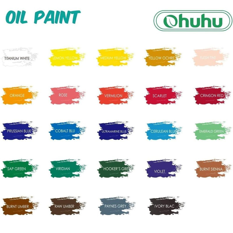 Set de 24 pinturas al Óleo Ohuhu