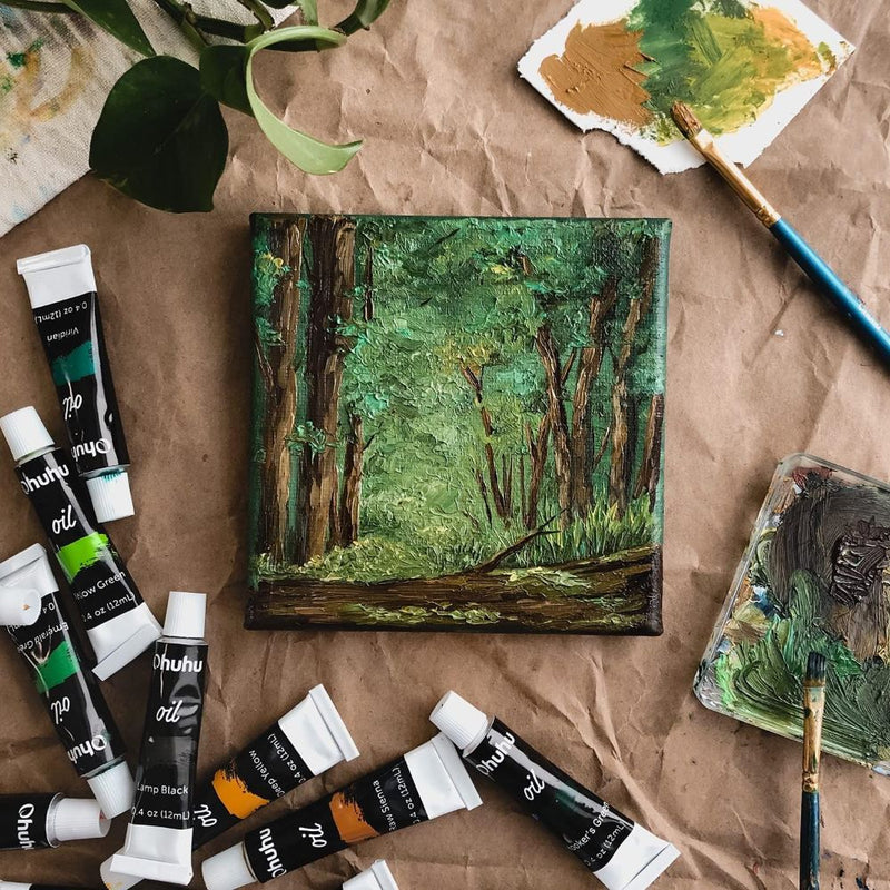 Set de 24 pinturas al Óleo Ohuhu