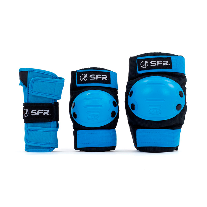 Set de protecciones SFR niños negro y azul