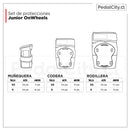 Set de protecciones Junior OnWheels Naranjo