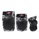 Set de protecciones MissPatines Camo Black