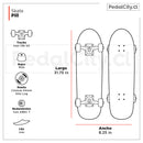 Skate Pill Animal Friends Grey 8.68 x 32.5