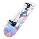 Skate Cat Flowers White Skate 7.8"