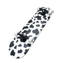 Skate Cow print Black White 7.8"