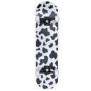 Skate Cow print Black White 7.8"