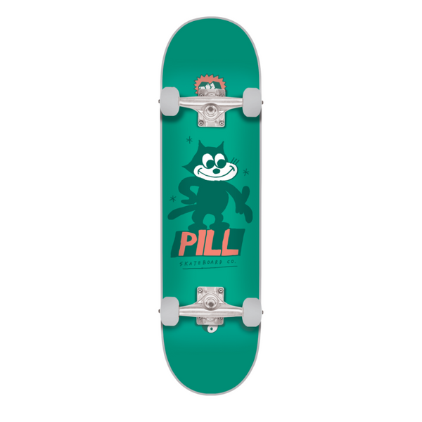 Skate Pill Lucky Cat Green 7.75 x 31.75