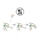 Triciclo evolutivo Globber 3 en 1 Plus Pistachio: transformación en 3 pasos sin herramientas