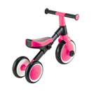Triciclo de aprendizaje Globber 2 en 1 Fuchsia vista trasera en ángulo