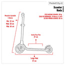 Triscooter Roda V4 Naranjo