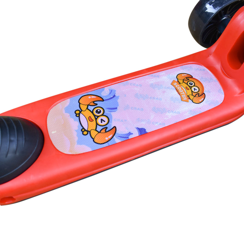 Triscooter con Asiento Plegable Cangrejo Roja