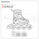 Patines en Línea Fila Wizy Alu Lime