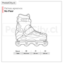 Patines agresivos No Fear Black